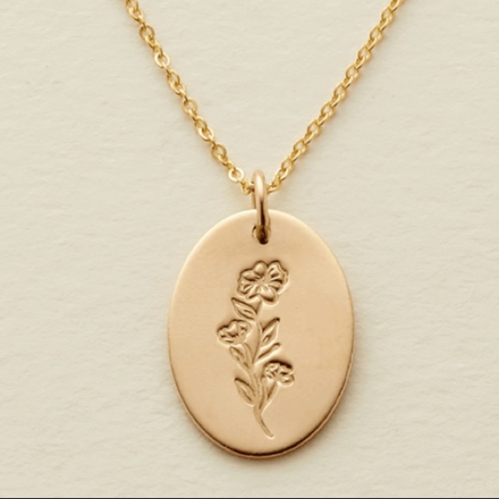 Dainty Floral Family Bohemian Charm Gift Necklace - Picture 10 of 16